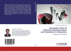 Devolution Plan of Pakistan:Implementation and Variations in Education - Shah, Syed Manzoor Hussain