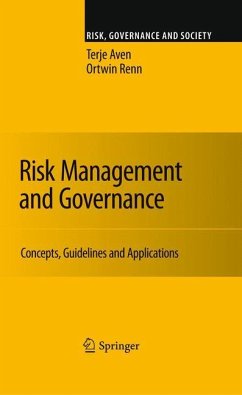 Risk Management and Governance - Aven, Terje;Renn, Ortwin