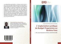 L' implantation juridique du Budget Programme au Burkina Faso - AKOUWANDAMBOU, Tangwansè Barthélemy