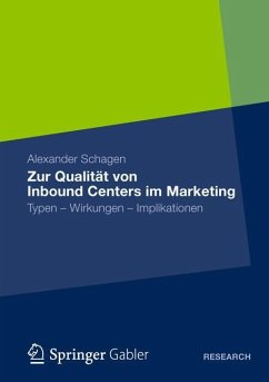 Zur Qualität von Inbound Centers im Marketing - Schagen, Alexander