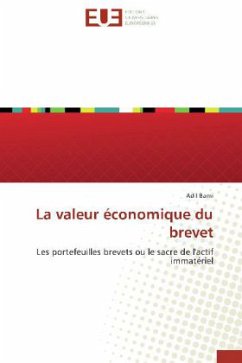 Cover La valeur économique du brevet