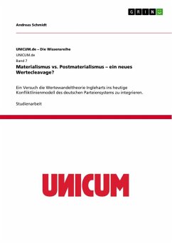 Materialismus vs. Postmaterialismus ¿ ein neues Wertecleavage? - Schmidt, Andreas