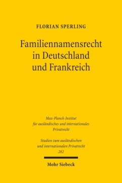 Cover Familiennamensrecht in Deutschland und Frankreich