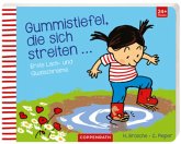 Gummistiefel, die sich streiten