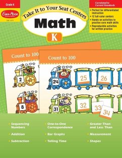 Take It to Your Seat: Math Centers, Kindergarten Teacher Resource - Evan-Moor Educational Publishers