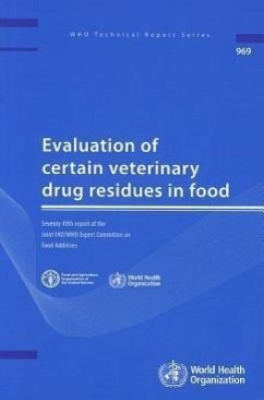 Evaluation of Certain Veterinary Drug Residues in Food - World Health Organization