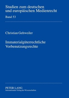 Cover Immaterialgüterrechtliche Vorbenutzungsrechte