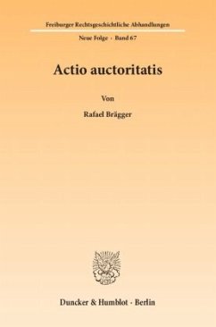 Cover Actio auctoritatis.