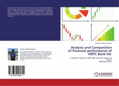 Analysis and Comparision of financial performance of HDFC Bank ltd.