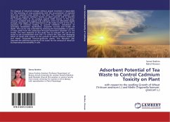 Adsorbent Potential of Tea Waste to Control Cadmium Toxicity on Plant