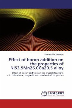 Effect of boron addition on the properties of Ni53.5Mn26.0Ga20.5 alloy - Machavarapu, Ramudu