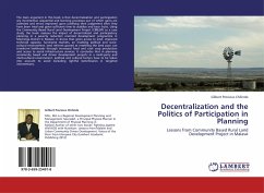 Decentralization and the Politics of Participation in Planning