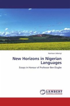 New Horizons in Nigerian Languages