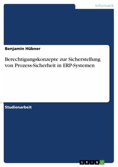 Berechtigungskonzepte zur Sicherstellung von Prozess-Sicherheit in ERP-Systemen - Hübner, Benjamin