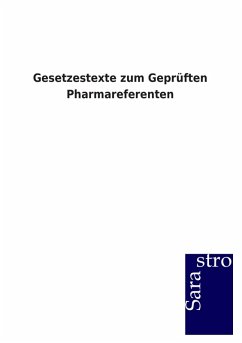 Cover Gesetzestexte zum Geprüften Pharmareferenten