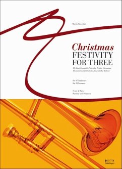 Cover Christmas Festivity for Three, für 3 Posaunen, Partitur u. Stimmen