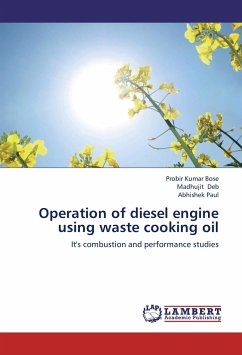 Operation of diesel engine using waste cooking oil