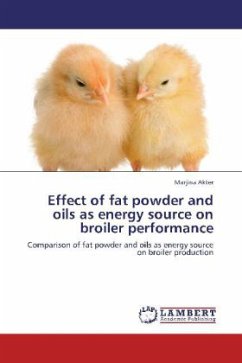 Effect of fat powder and oils as energy source on broiler performance - Akter, Marjina