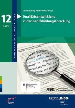 Cover Qualitätsentwicklung in der Berufsbildungsforschung