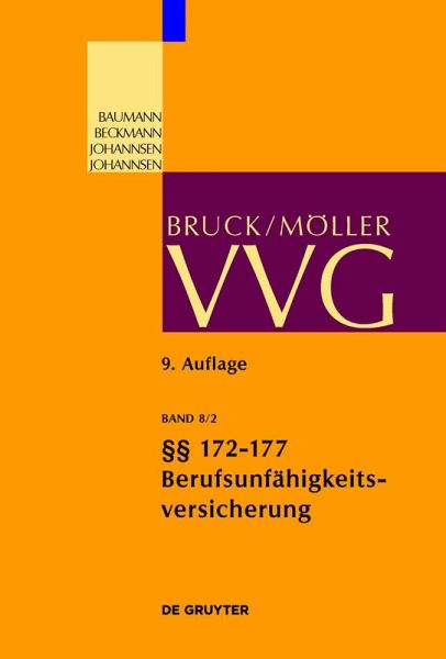 Berufsunfähigkeitsversicherung §§ 172-177 (eBook, PDF) Berufsunfähigkeitsversicherung §§ 172-177 (eBook, PDF)