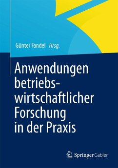 Cover Anwendungen betriebswirtschaftlicher Forschung in der Praxis