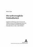 Die tarifvertragliche Unkündbarkeit