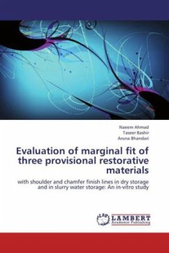 Evaluation of marginal fit of three provisional restorative materials