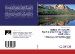 Factors affecting the teaching learning process of sport science