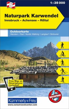 Kümmerly+Frey Outdoorkarte Österreich 8 Naturpark Karwendel 1:35.000