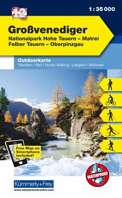 Kümmerly+Frey Outdoorkarte Österreich 12 Grossvenediger 1:35.000