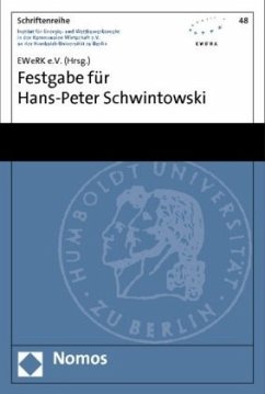 Cover Festgabe für Hans-Peter Schwintowski