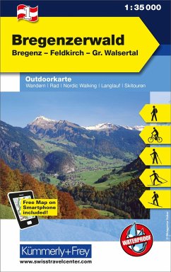 Kümmerly+Frey Outdoorkarte Österreich 1 Bregenzerwald 1:35.000