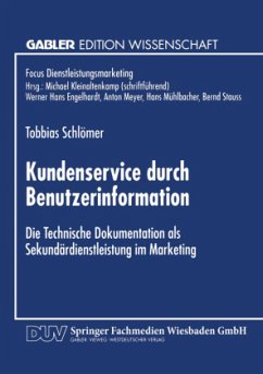 Kundenservice durch Benutzerinformation - Schlömer, Tobbias