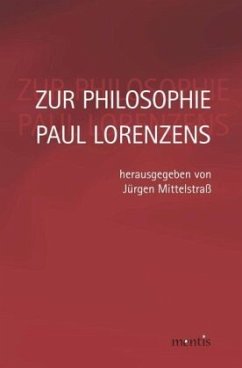Cover Zur Philosophie Paul Lorenzens