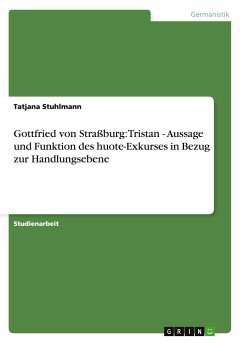 Gottfried von Straßburg: Tristan - Aussage und Funktion des huote-Exkurses in Bezug zur Handlungsebene