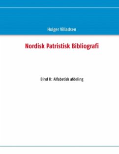 Nordisk Patristisk Bibliografi - Villadsen, Holger