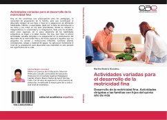 Actividades variadas para el desarrollo de la motricidad fina - González, Martha Beatriz