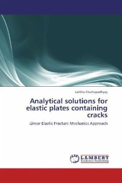 Analytical solutions for elastic plates containing cracks