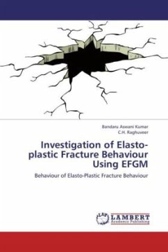 Investigation of Elasto-plastic Fracture Behaviour Using EFGM