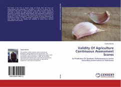 Validity Of Agriculture Continuous Assessment Scores - Bulala, Tapela
