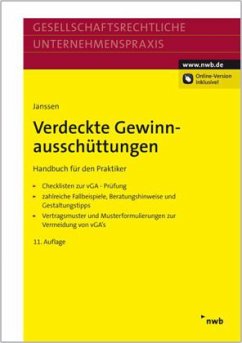 Cover Verdeckte Gewinnausschüttungen