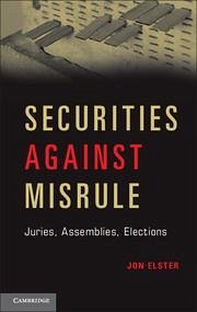 Securities Against Misrule - Elster, Jon