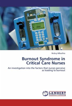 Burnout Syndrome in Critical Care Nurses - Mbuthia, Nickcy