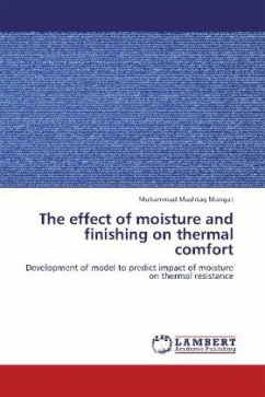 The effect of moisture and finishing on thermal comfort