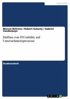 Einfluss von IT-Usability auf Unternehmensprozesse - Behrens, Marcus;Vanderpuye, Gabriel;Galanty, Robert