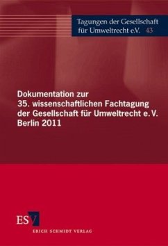 Cover Dokumentation zur 35. wissenschaftlichen Fachtagung der Gesellschaft für Umweltrecht e.V. Berlin 2011