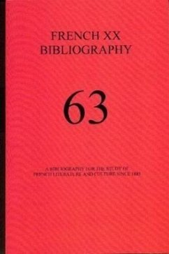 A Bibliography for the Study of French Literature and Culture Since 1885