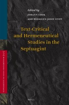 Text-Critical and Hermeneutical Studies in the Septuagint