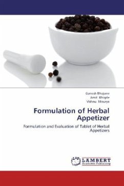 Formulation of Herbal Appetizer - Bhojane, Ganesh;Bhople, Amit;Mourya, Vishnu