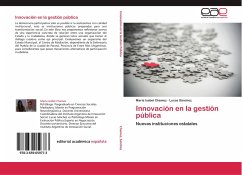 Innovación en la gestión pública - Chemez, María Isabel;Sánchez, Lucas